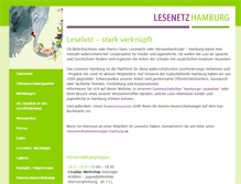 Tablet Screenshot of lesenetz-hamburg.de